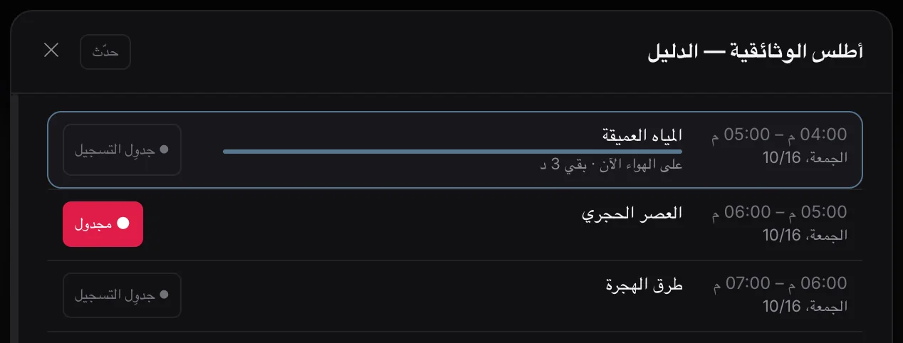 دليل البرامج