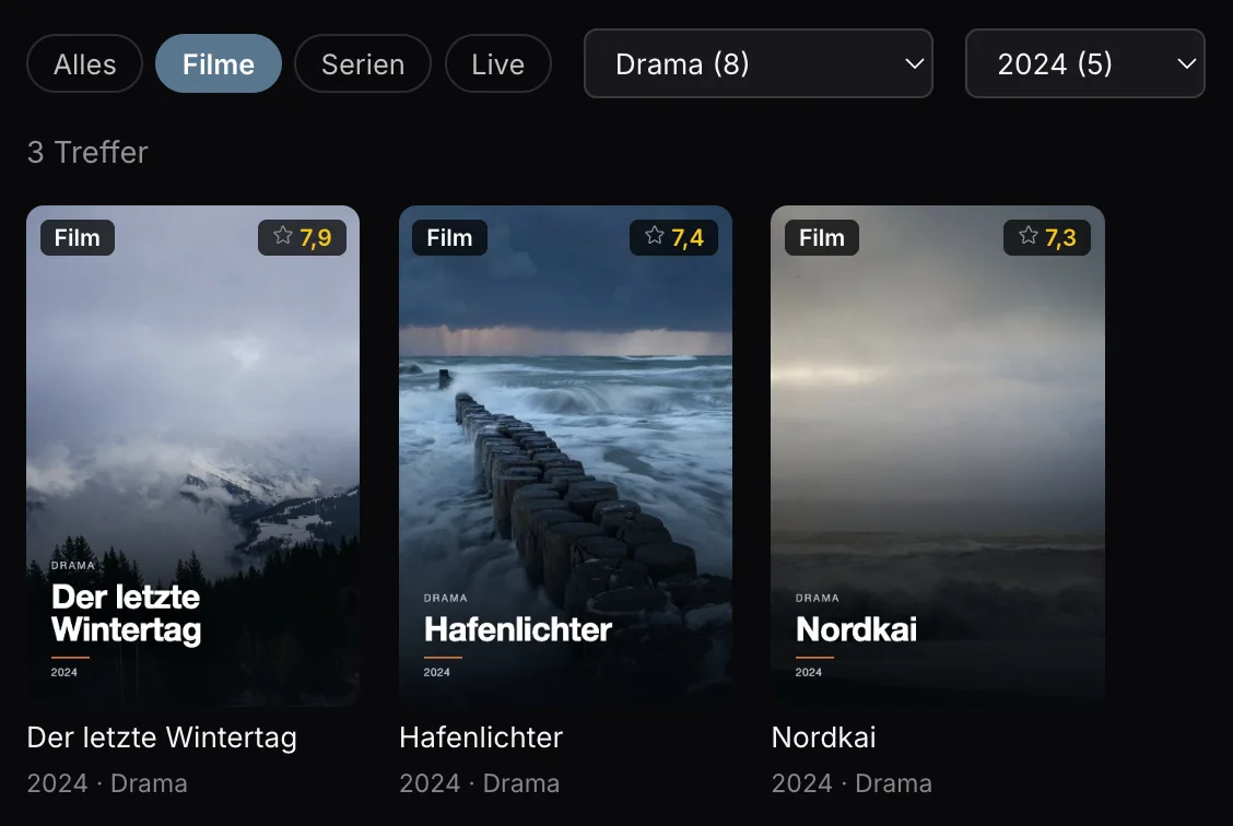 Suchen, filtern und sortieren