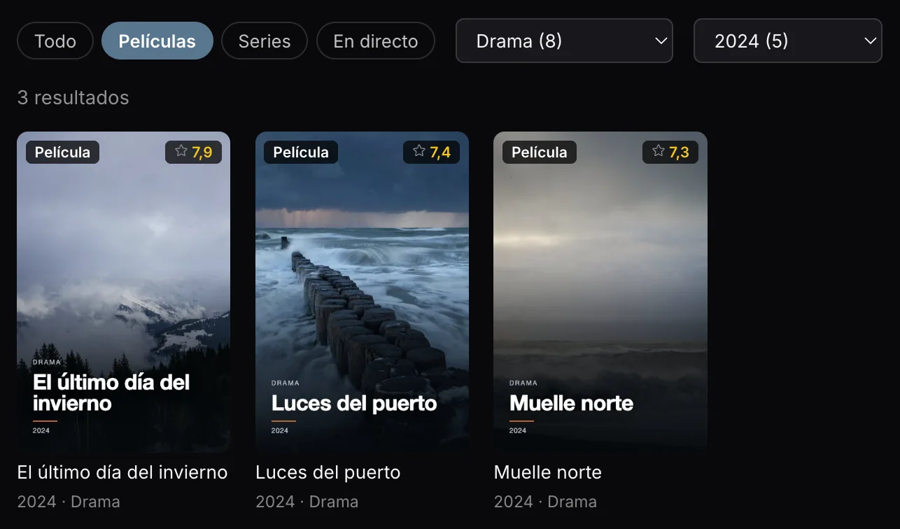 Buscar, filtrar y ordenar