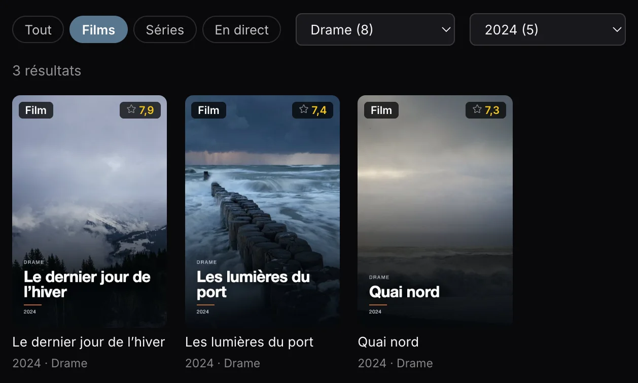 Rechercher, filtrer et trier