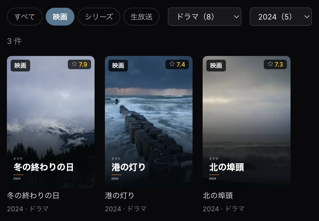 検索・絞り込み・並べ替え