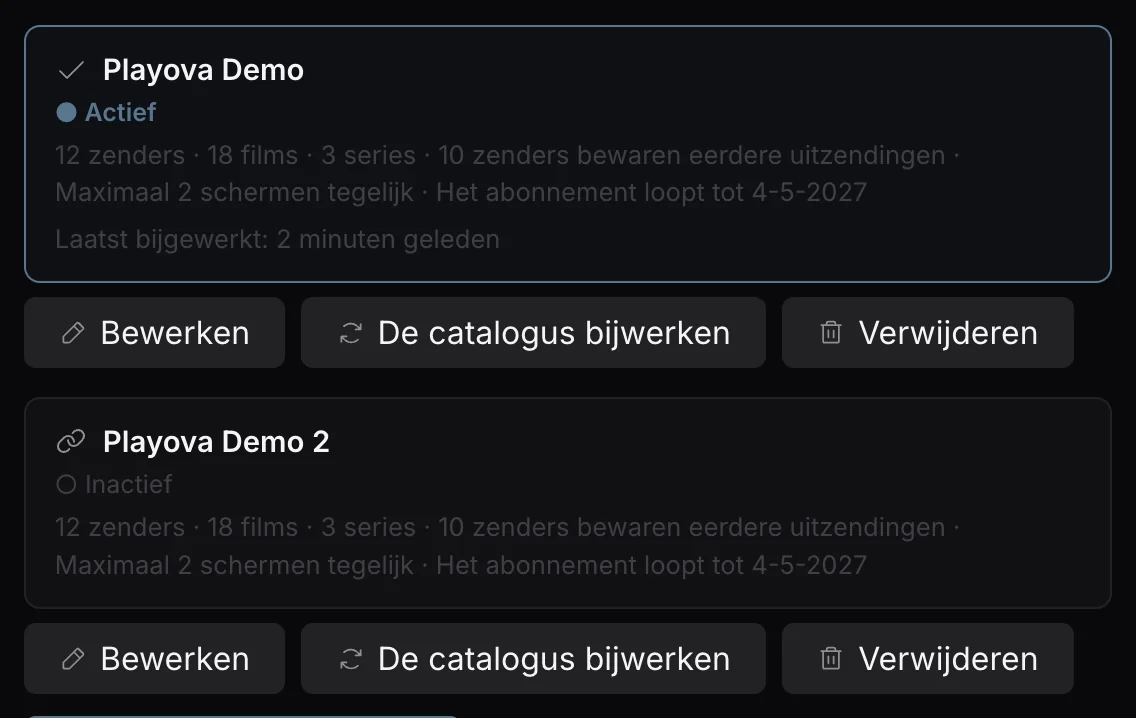 Meerdere bronnen