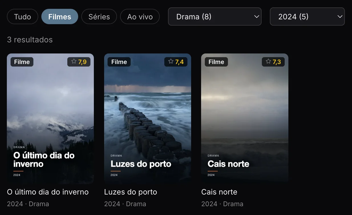 Buscar, filtrar e ordenar