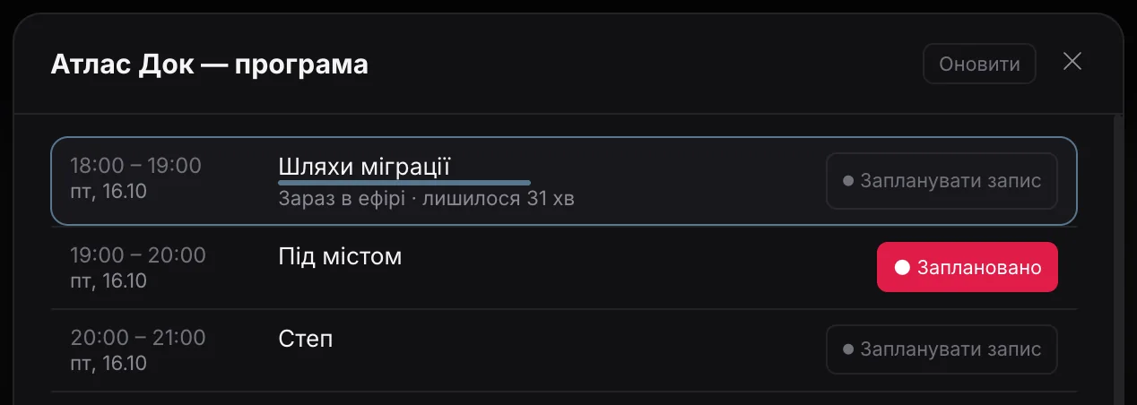 Телепрограма