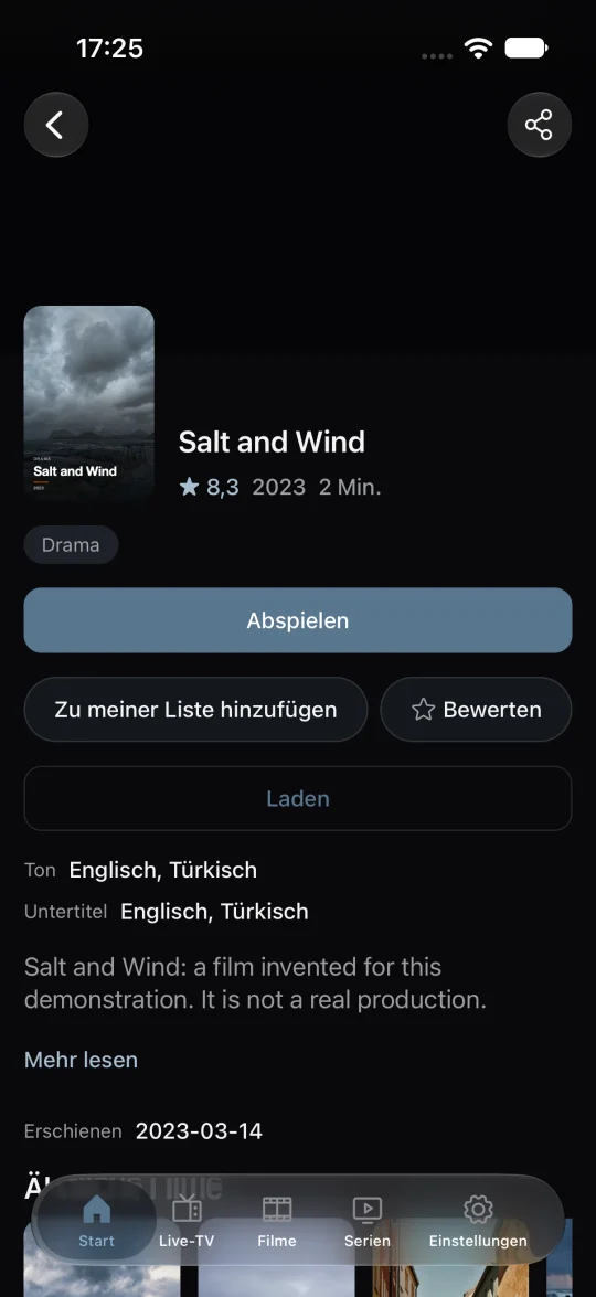 Serien und Meine Liste