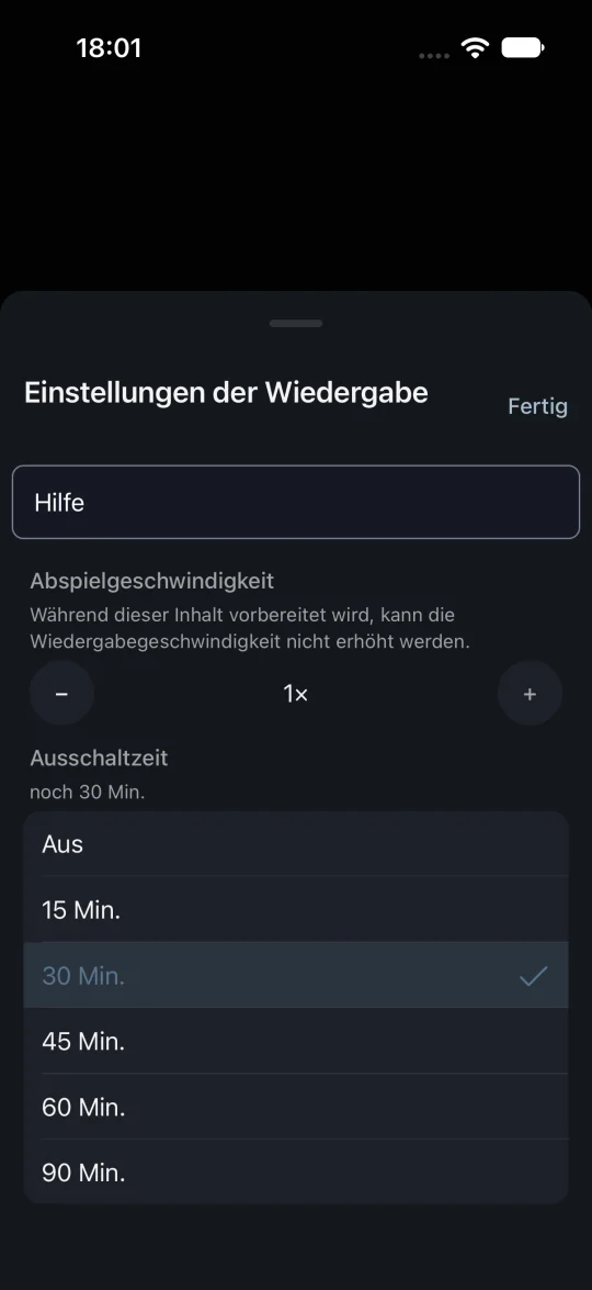 Schlaf-Timer
