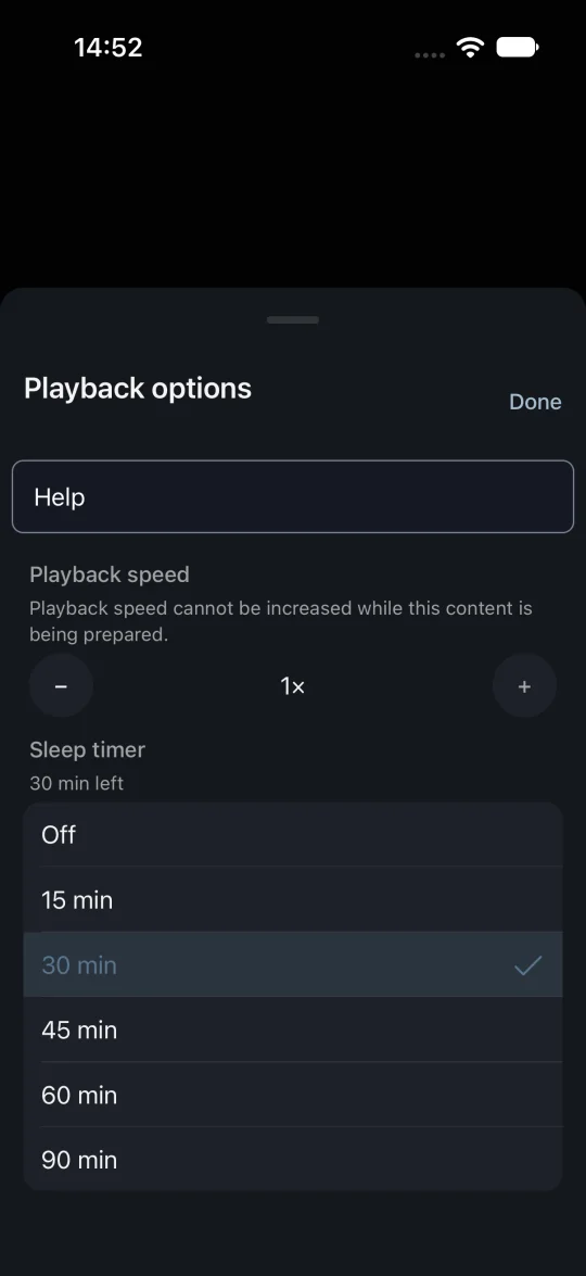 Let the player stop for the night.