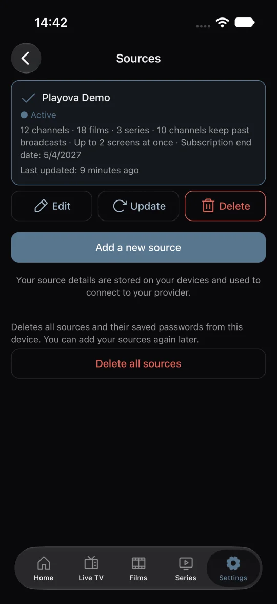 Bring your own source.