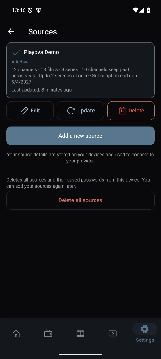 Bring your own source.