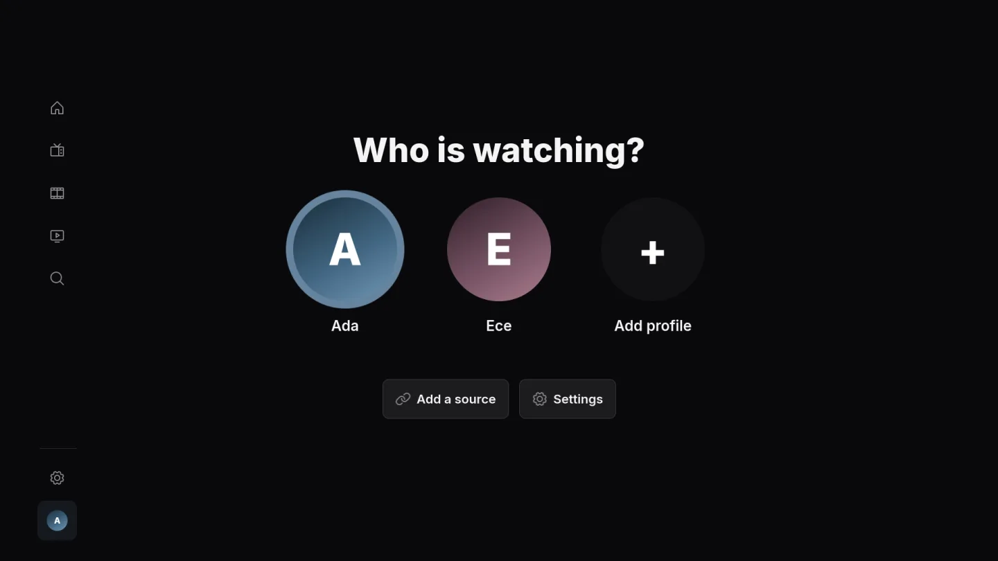 A space for each viewer.