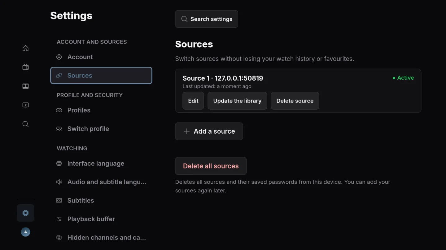 Bring your own source.