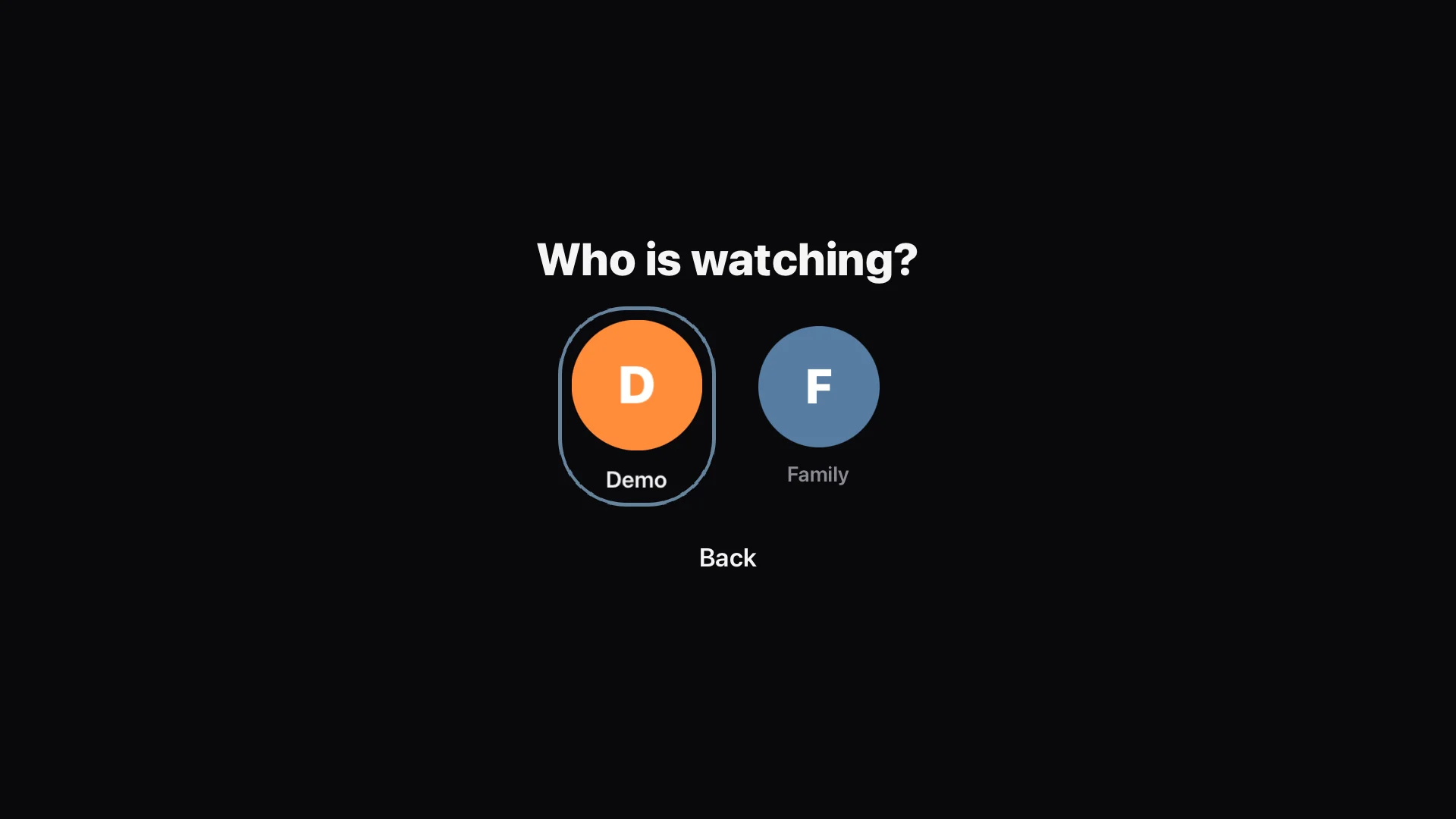 A space for each viewer.