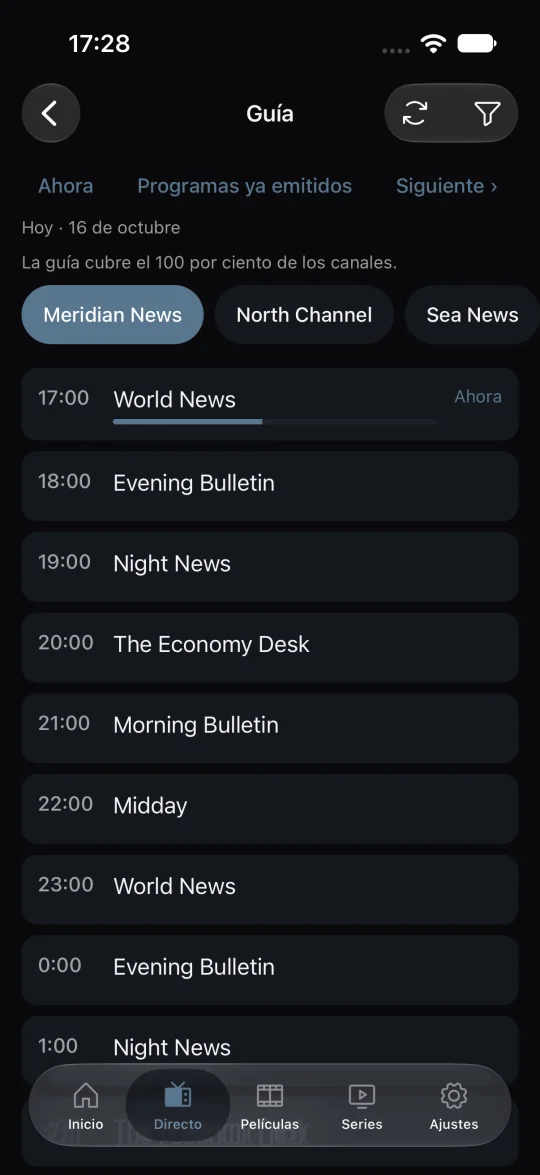 Guía de programas