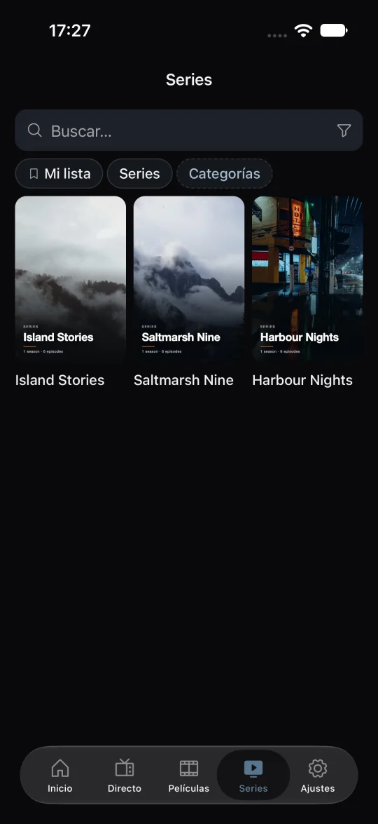Series y Mi lista