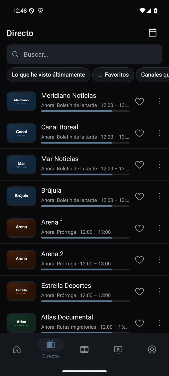 Televisión en directo