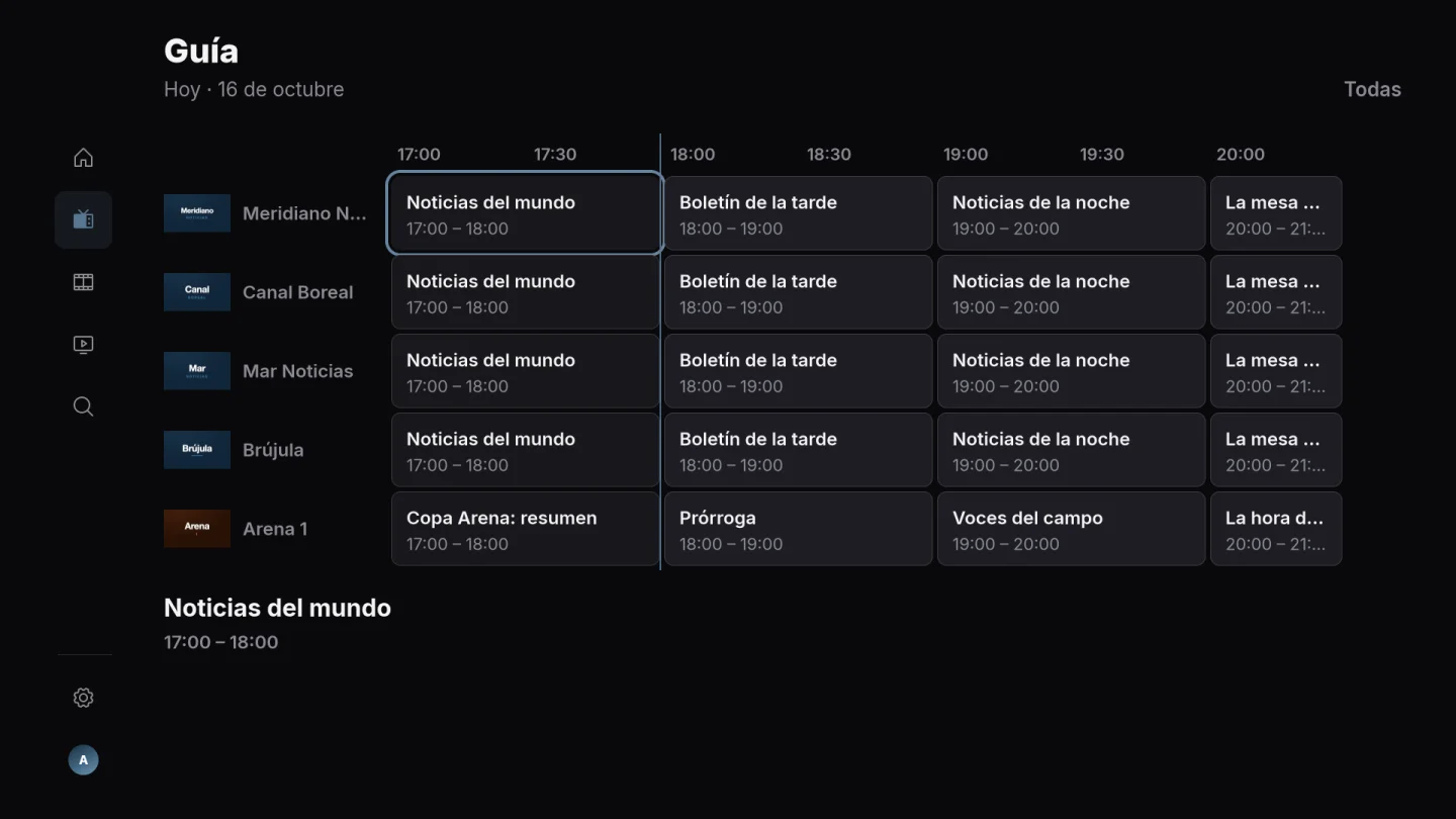 Guía de programas