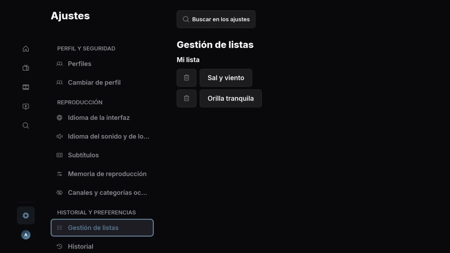 Series y Mi lista