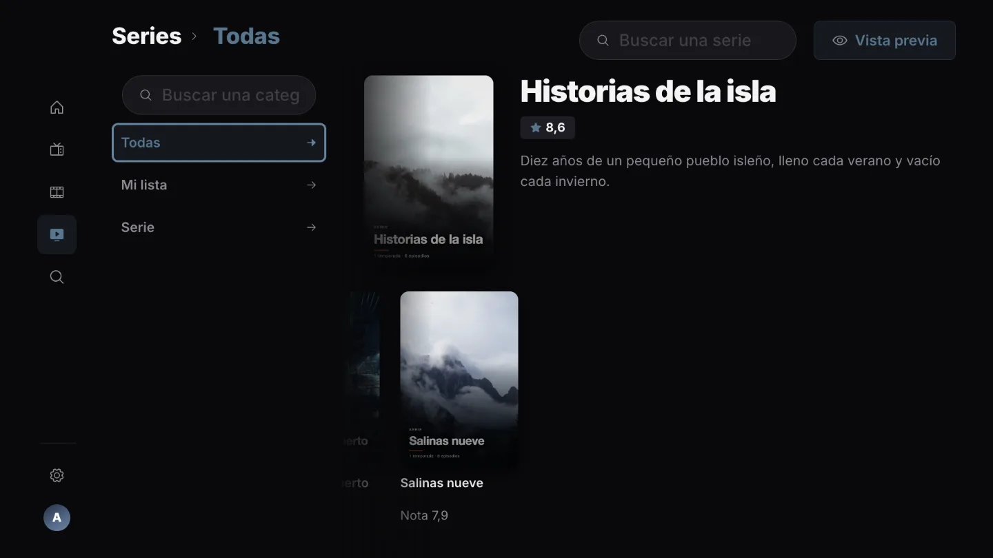 Series y Mi lista