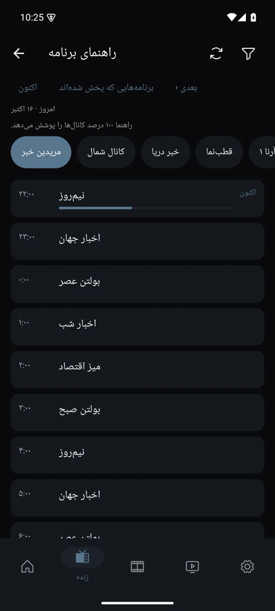 راهنمای برنامهها