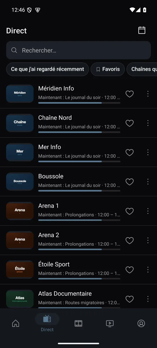 Télévision en direct