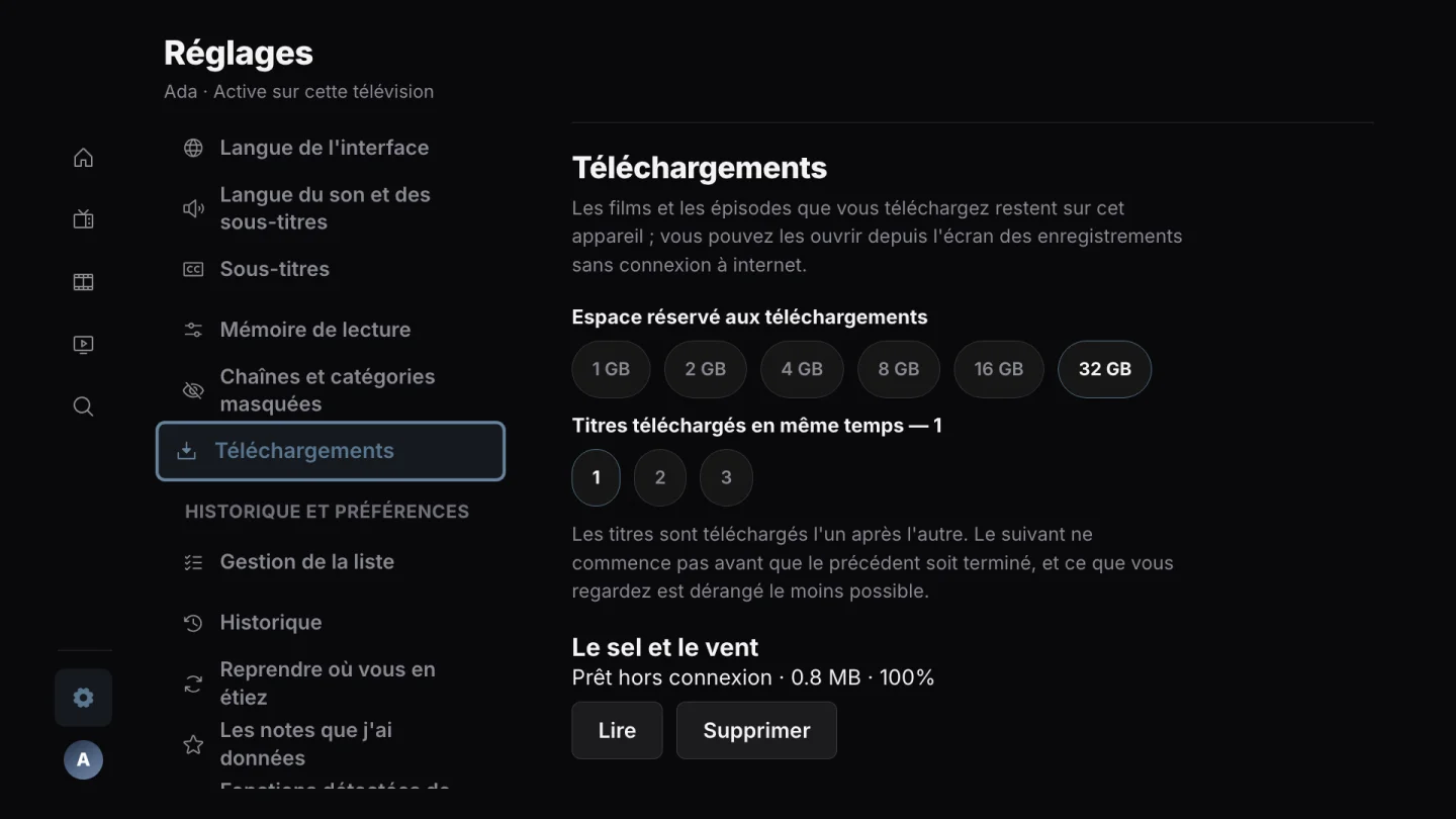 Visionnage hors ligne
