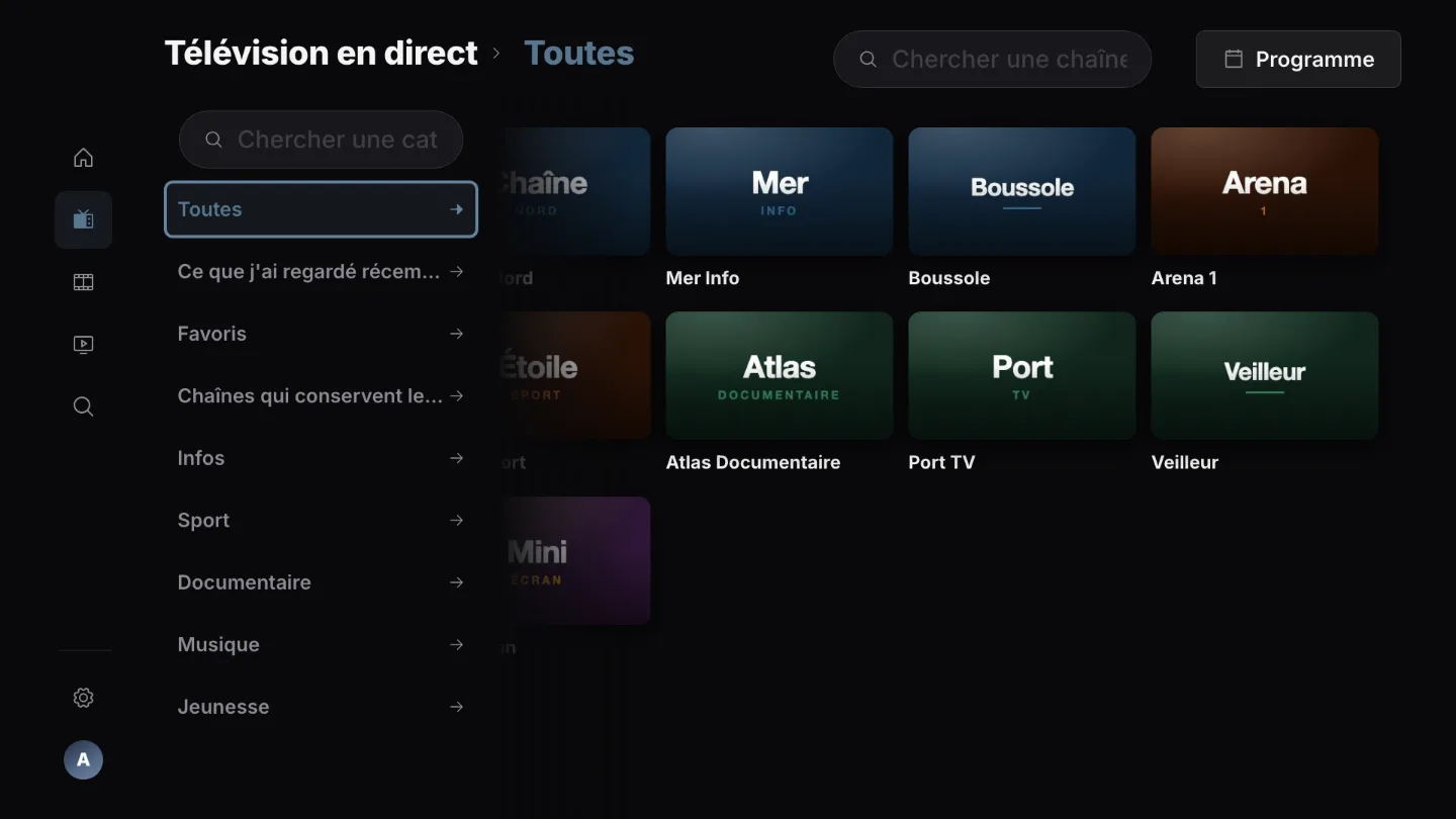 Télévision en direct