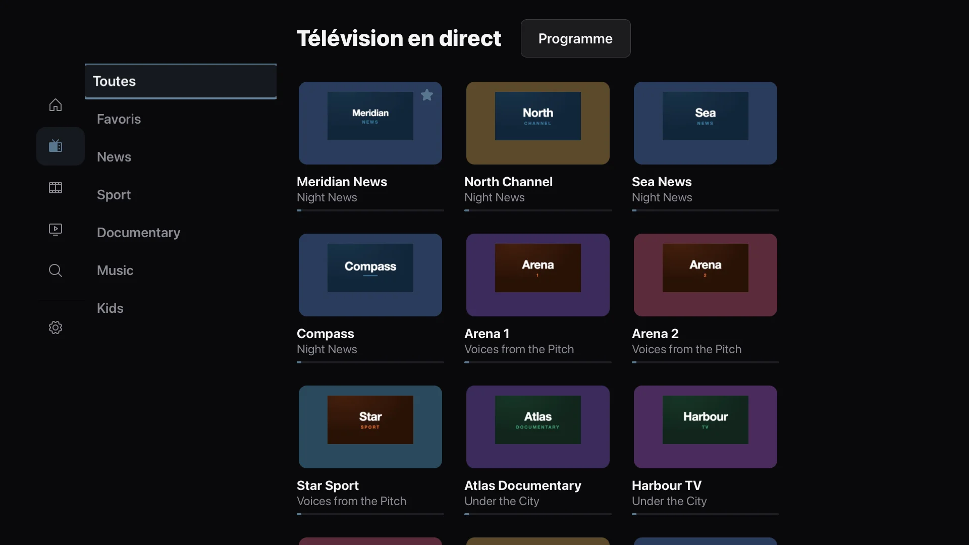 Télévision en direct