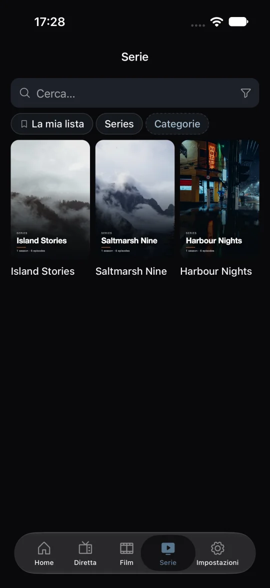 Serie e La mia lista
