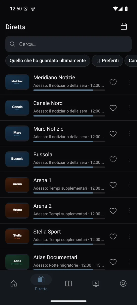 TV in diretta