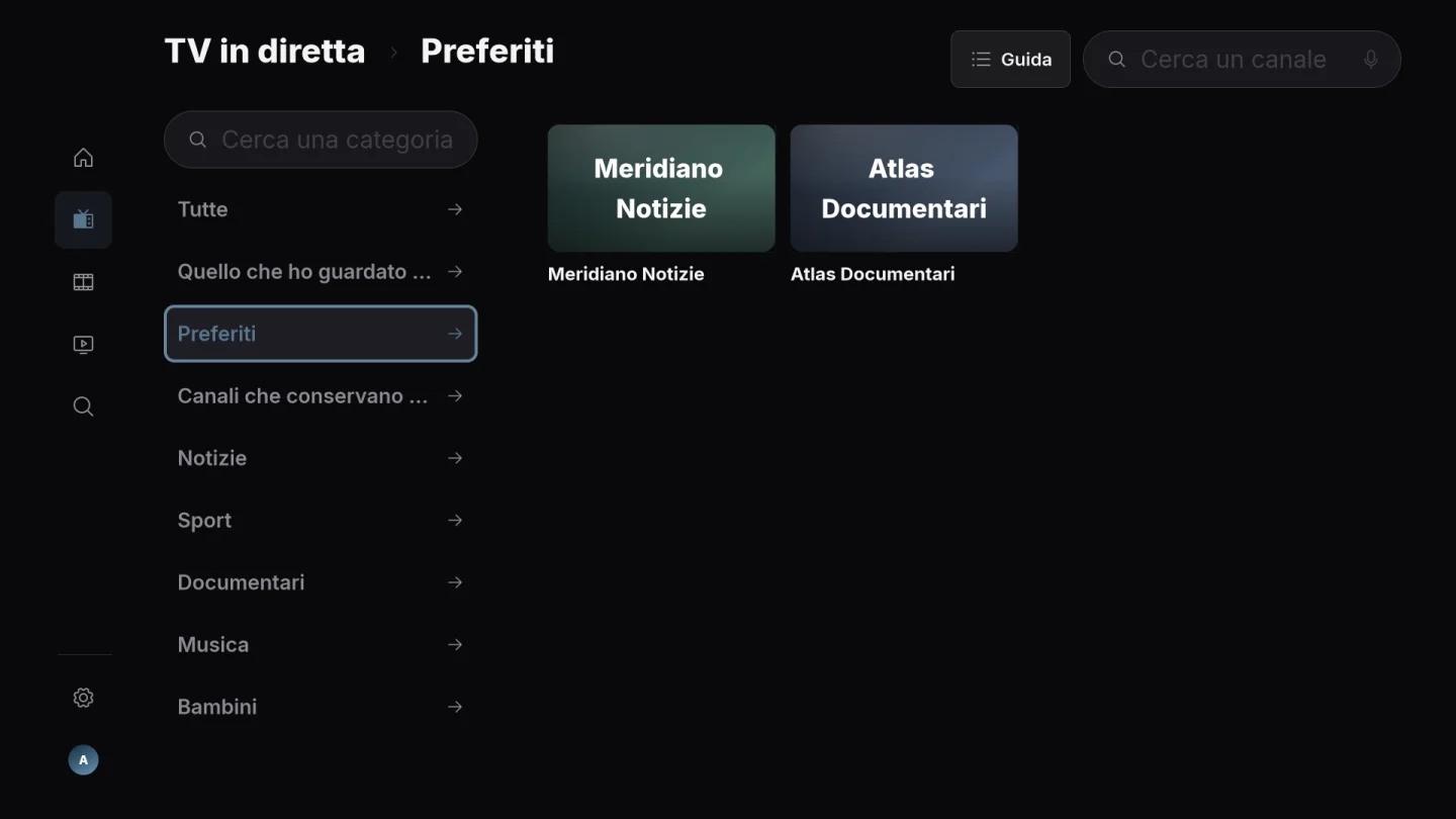 Canali preferiti