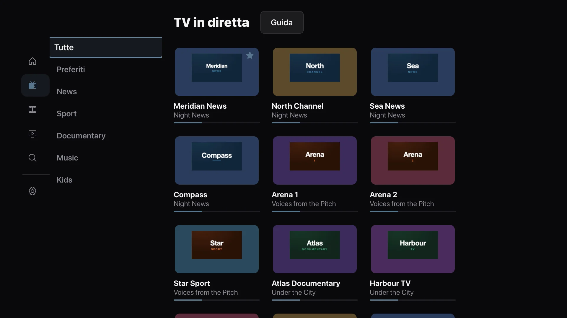 TV in diretta
