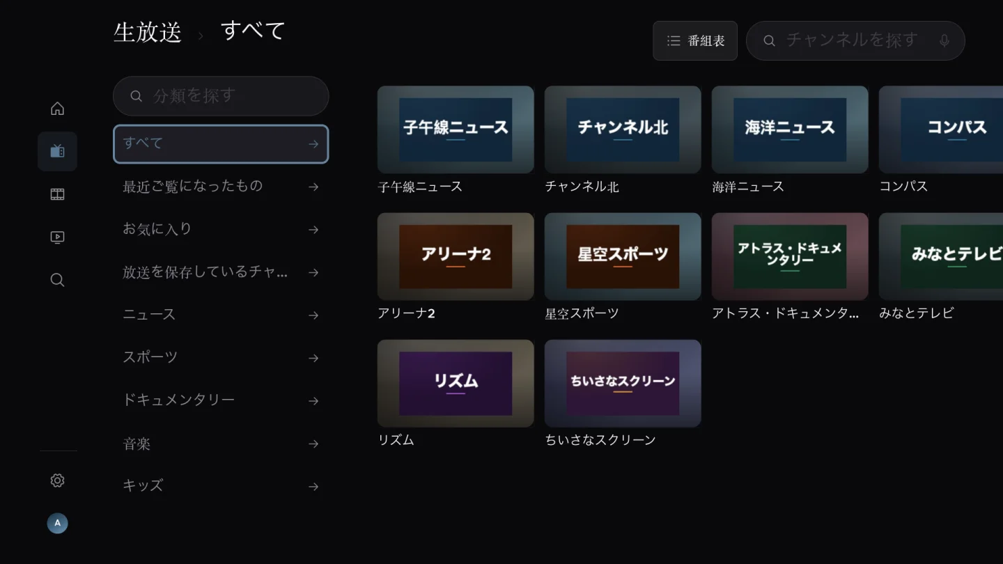 テレビの生放送