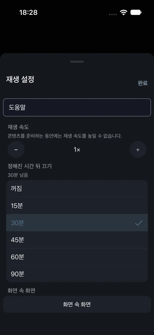 화면 속 화면