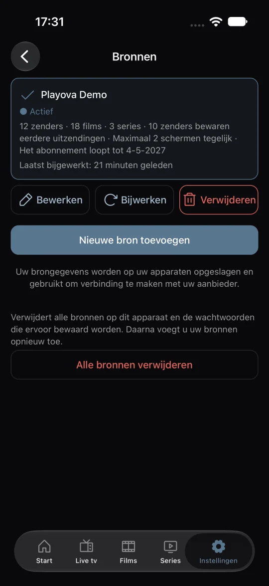 Meerdere bronnen