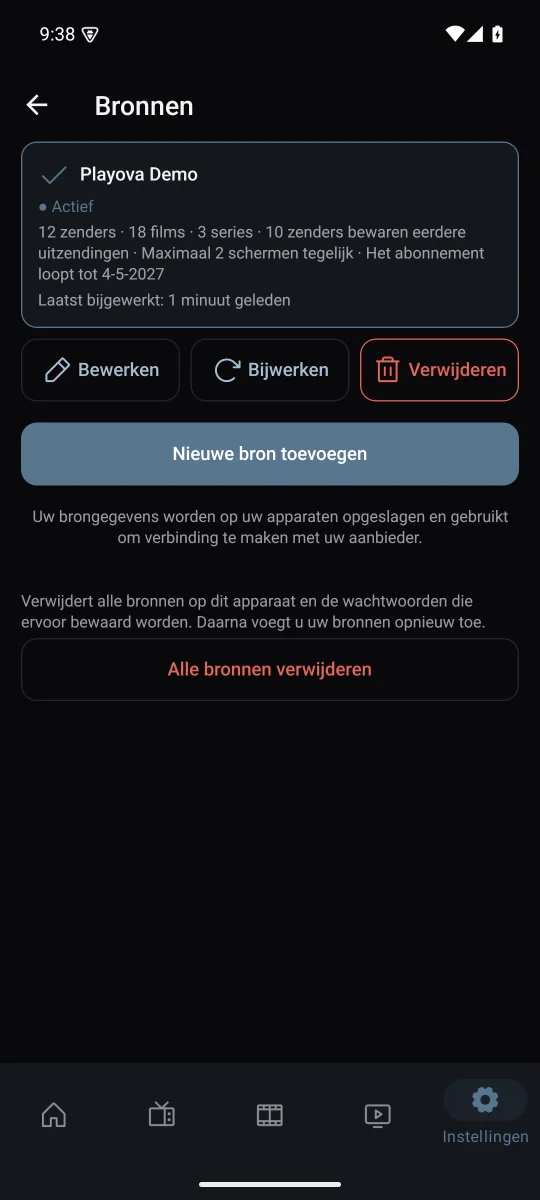 Meerdere bronnen