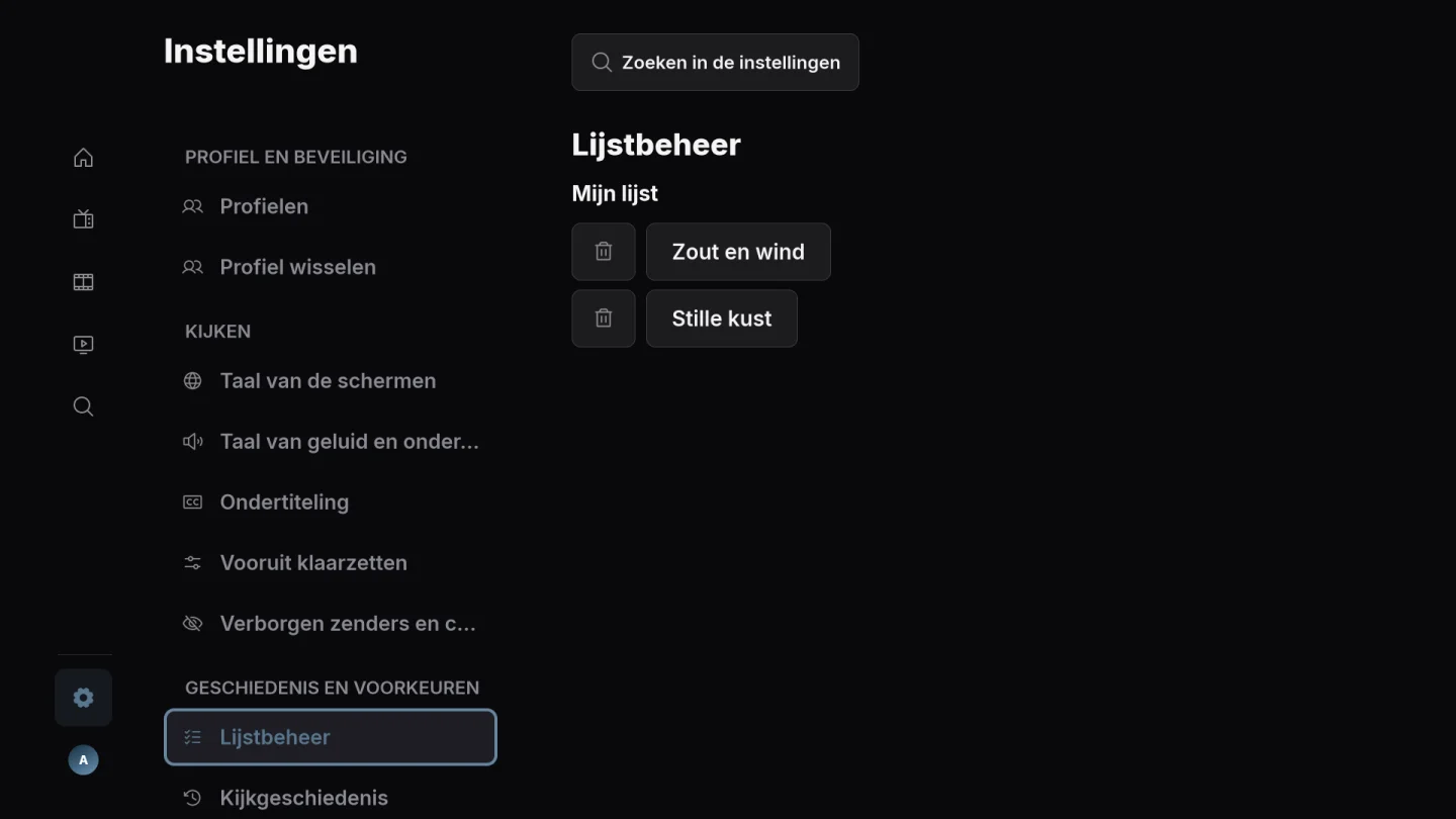 Series en Mijn lijst