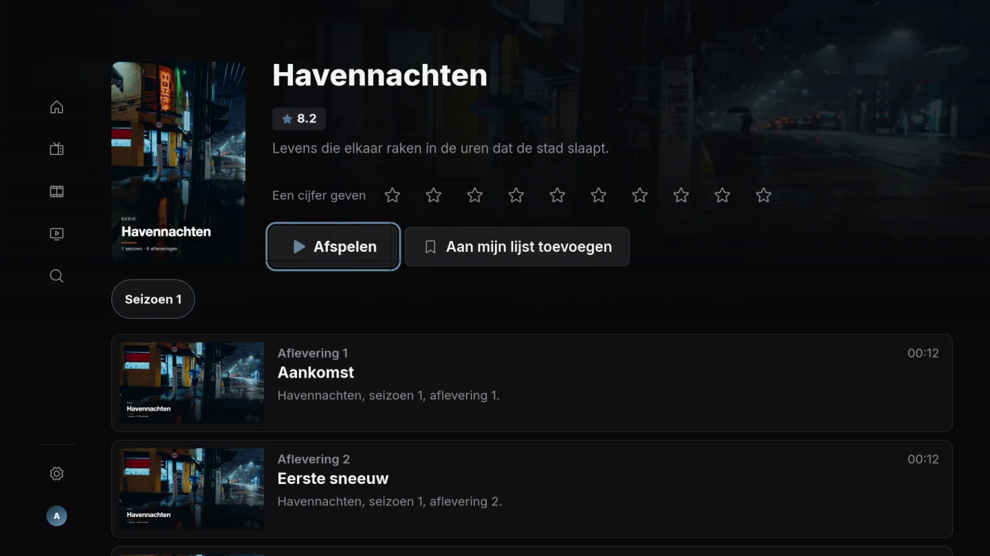 Series en Mijn lijst