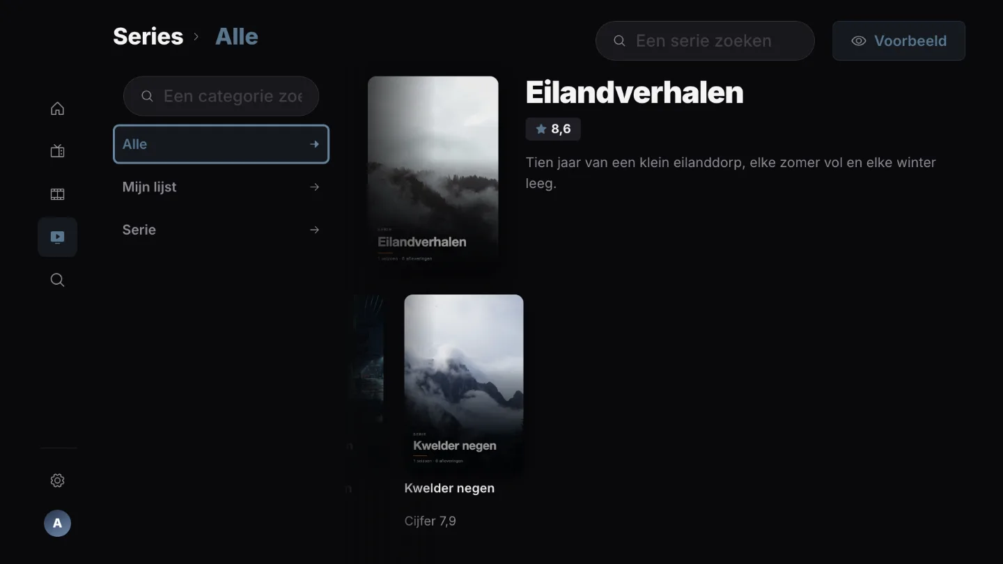 Series en Mijn lijst
