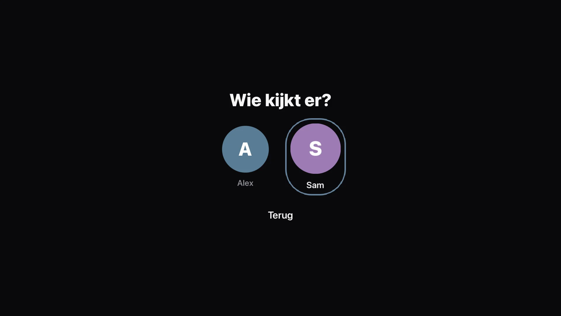 Profielen en pincode