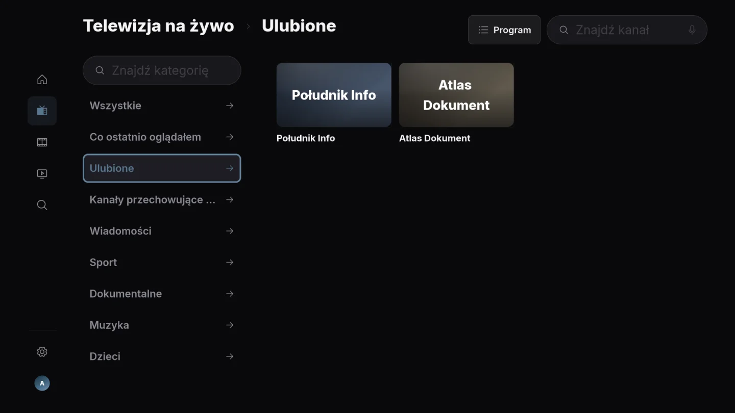 Ulubione kanały