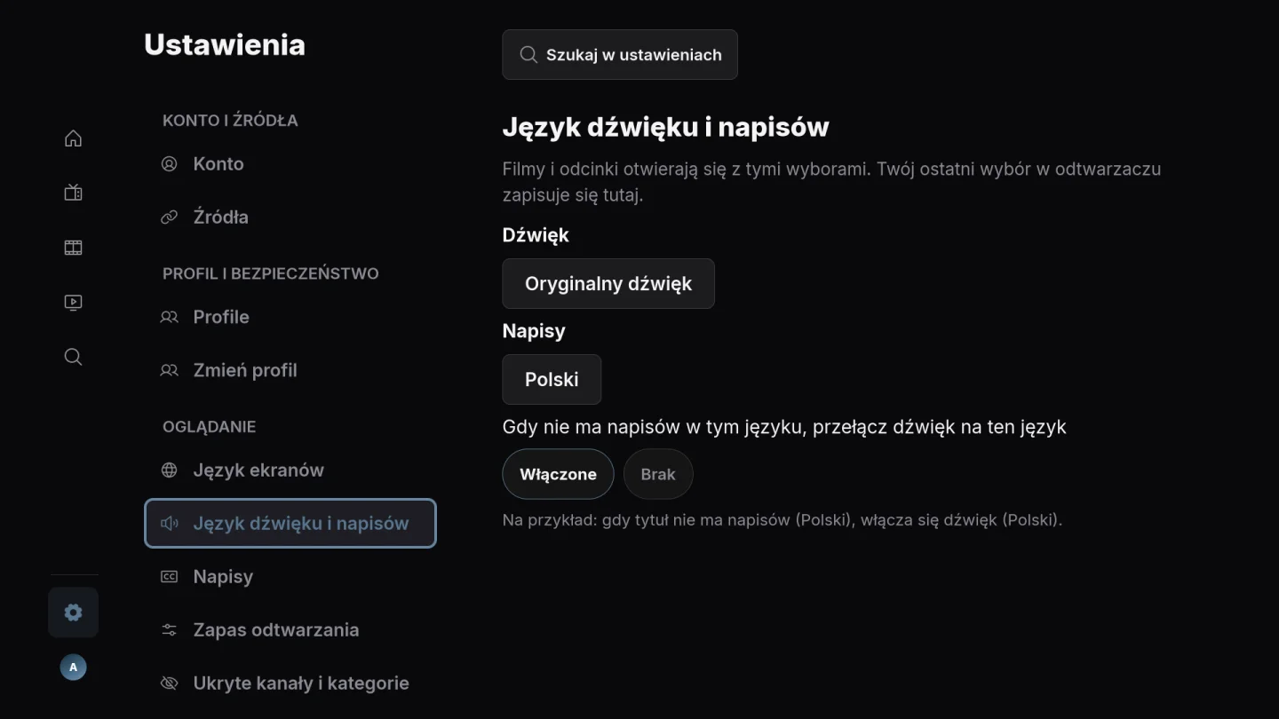 Dźwięk i napisy