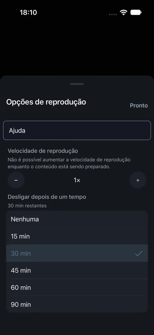 Temporizador de suspensão