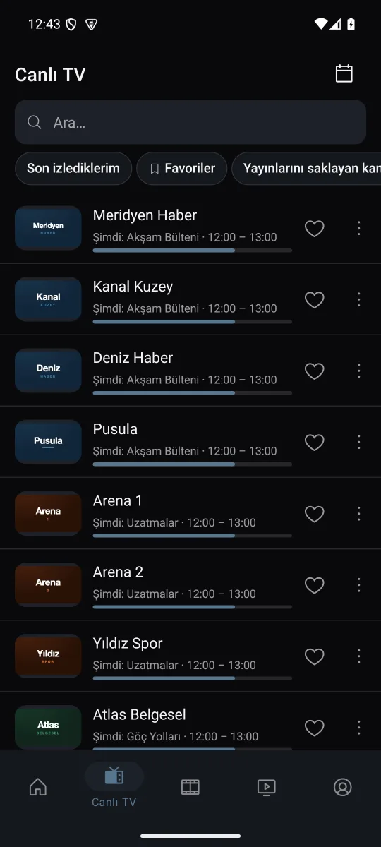 Kendi canlı kanallarınız