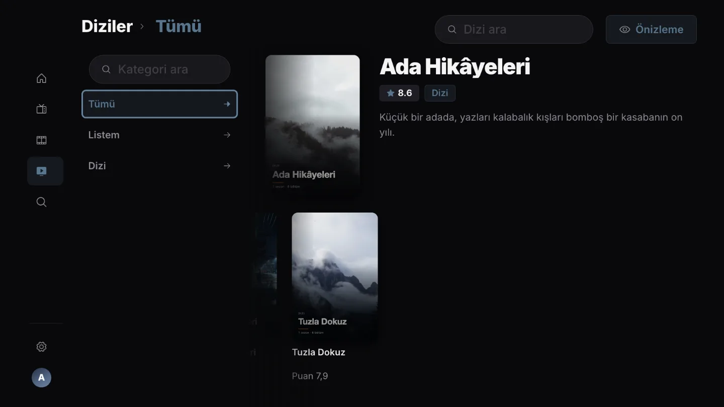 Bir bölüm, ardından diğeri.