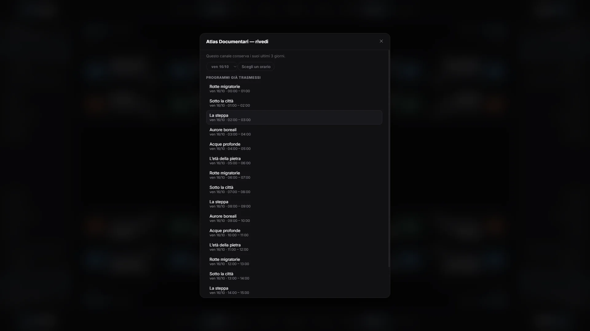 TV on demand