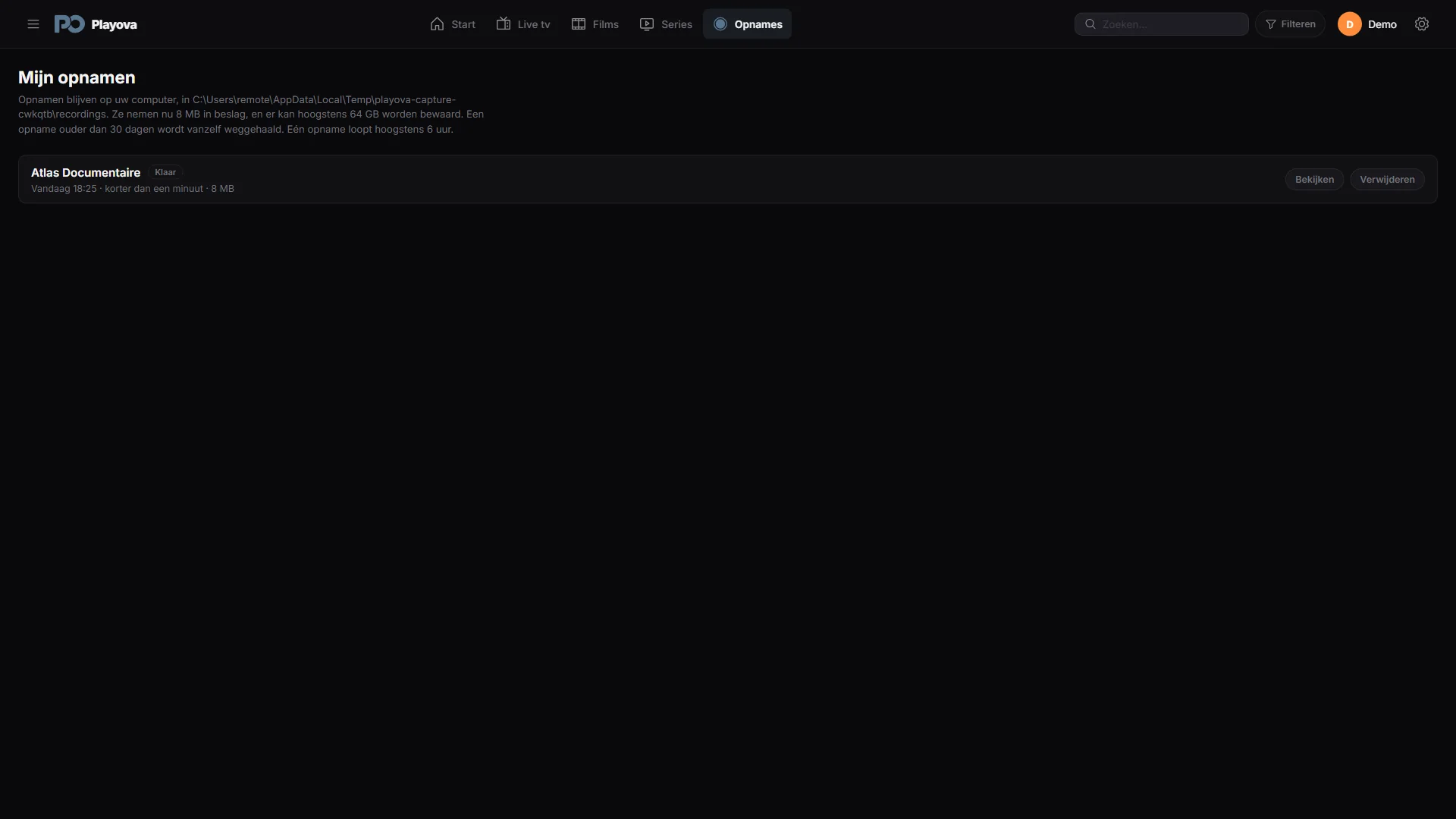 Live-opname